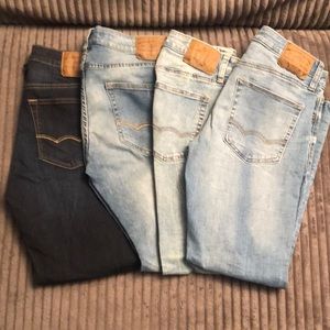 American Eagle Slim Straight - 4 pair jean bundle 30x30